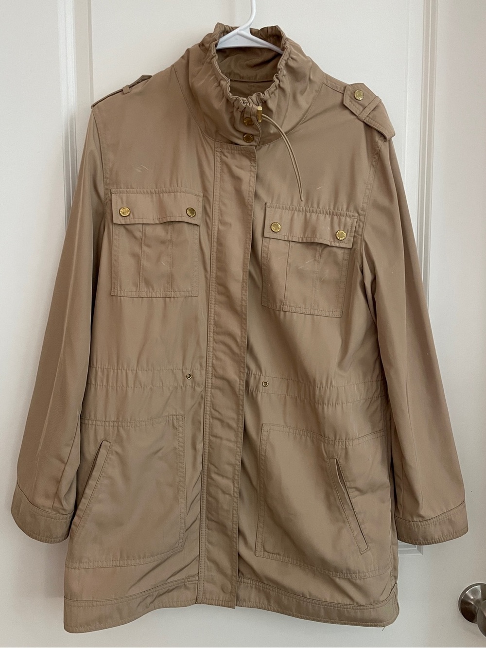 Michael Kors Beige Utility Trench Coat